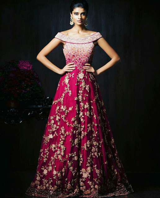 Indo western reception dress 2025 for bride